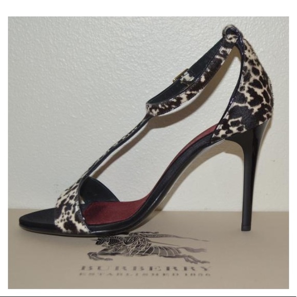 Burberry Prorsum Leopard Print Leather Sandals - Picture 6 of 8